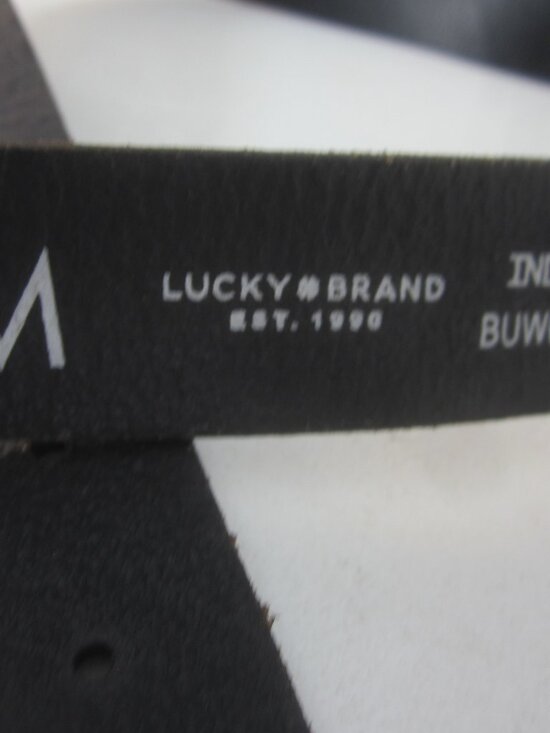 Lucky Brand  Medium Black Leather Silver Tone Buckle Western Cowboy 32 - 37 main image 11